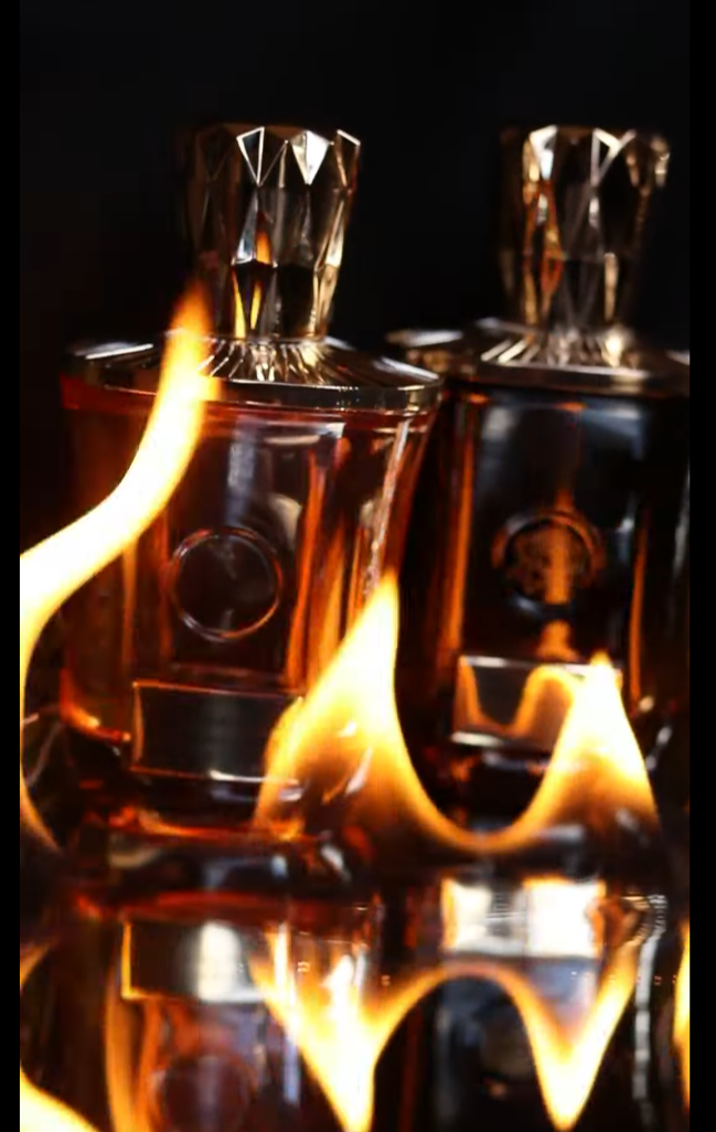 Lemon Verbena and crackling embers, Pine and Snow perfume cologne set