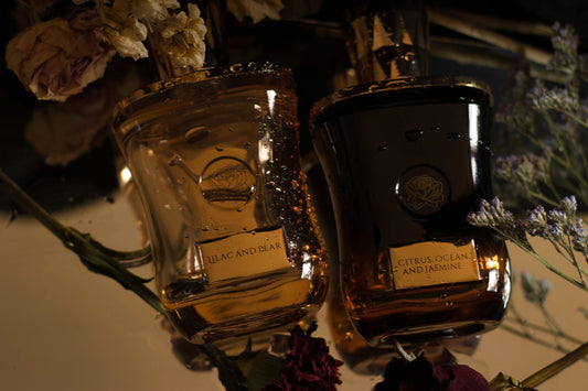 Lilac and pear, Citrus Ocean, and Jasmine Perfume cologne set